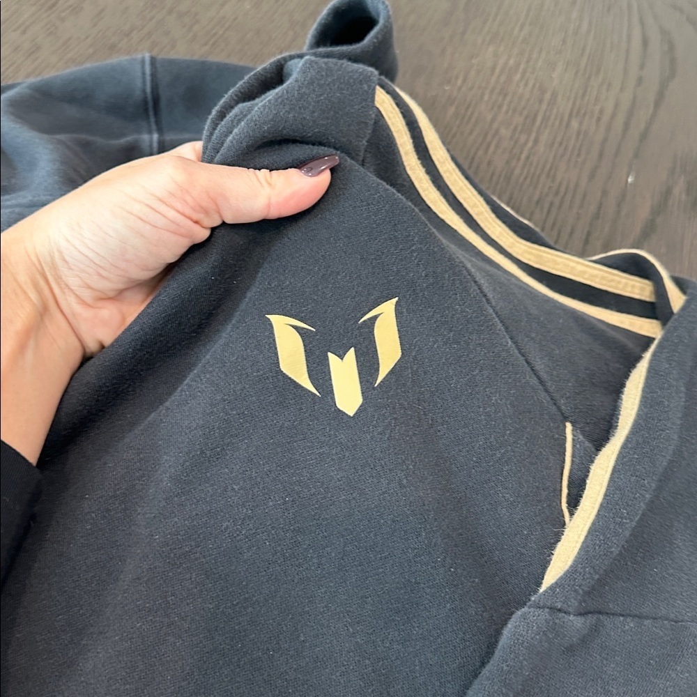 Adidas Black and Gold Hoodie - Picture 3 of 3